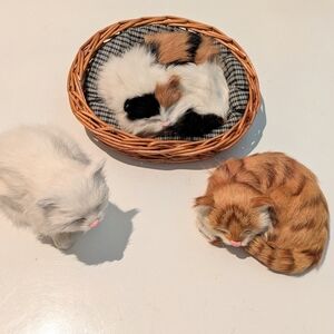 Decorative Cat, Kitten Plus, Real Rabbit Fur